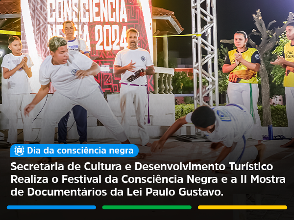 Praça da Matriz foi palco do Festival da Consciência Negra e da II Mostra de Documentários da Lei Paulo Gustavo