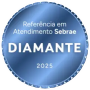 Selo SEBRAE Referência em Atendimento Diamante 2025